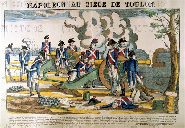 'Napoleon at the Siege of Toulon', 1793, (c1835). Artist: Francois Georgin