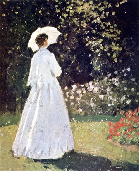 'Woman in the Garden, Sainte Adresse', detail, 1867. Artist: Claude Monet