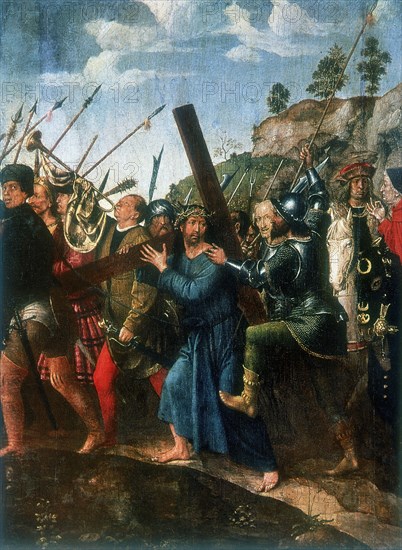 'Jesus on the Road to Calvary', late 15th/early 16th century. Artist: Michael Sittow