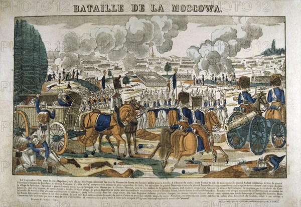 Battle of Borodino, Russia, 7 September 1812, (c1835). Artist: Francois Georgin