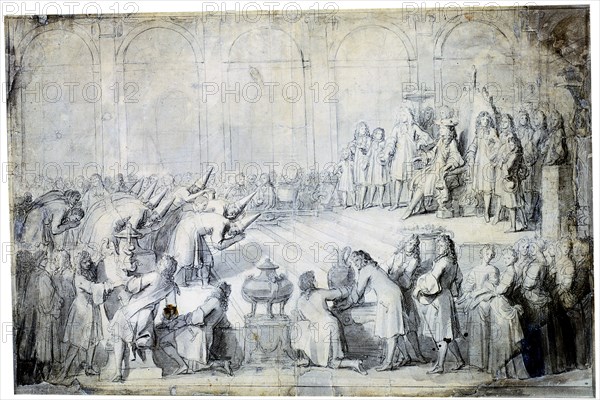 ''The Siamese Ambassadors before the King', 1686. Artist: Charles le Brun