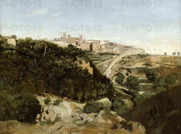 'Volterra', Italy, 1834. Artist: Jean-Baptiste-Camille Corot