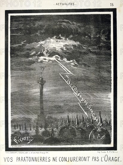French anti-Prussian cartoon, 1871. Artist: Anon