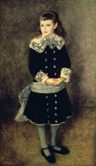 'Girl with a Blue Sash', late 19th/early 20th century. Artist: Pierre-Auguste Renoir