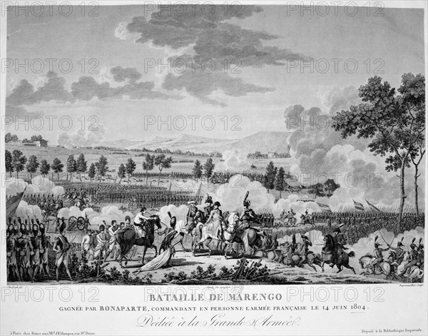 'Battle of Marengo', 14 June, 1804. Artist: Anon