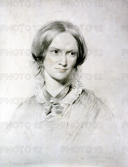 Charlotte Bronte, English novelist, 1850. Artist: George Richmond