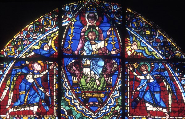 The Virgin and Christ surrounded by Angels, 12th century. Artist: Anon