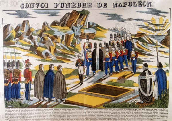Napoleon's funeral cortege, St Helena, 1821 (1826). Artist: Anon