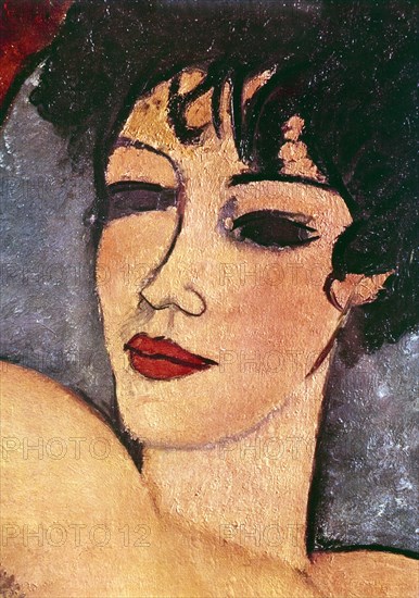 Detail of a sleeping nude, c1917. Artist: Amadeo Modigliani