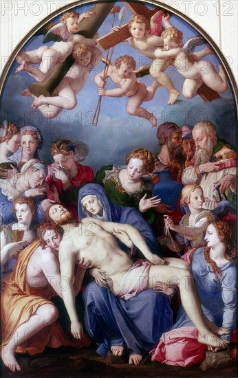 'The Deposition from the Cross', 1443-1445. Artist: Agnolo Bronzino