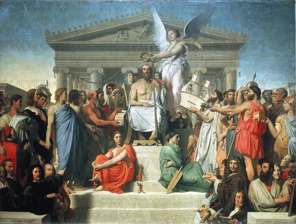 'The Apotheosis of Homer', 1827. Artist: Jean-Auguste-Dominique Ingres