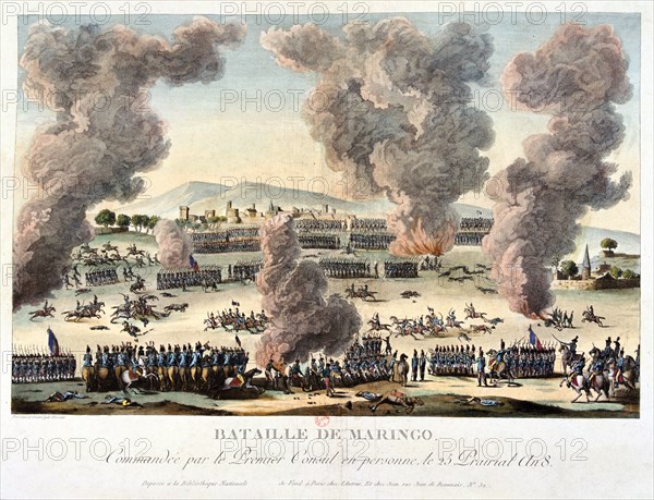 'Battle of Marengo', 14 June, 1800. Artist: Anon