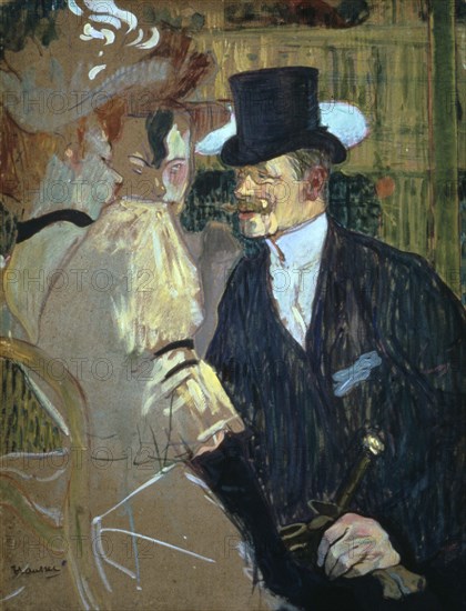 'The Englishman at the Moulin Rouge', 1892. Artist: Henri de Toulouse-Lautrec