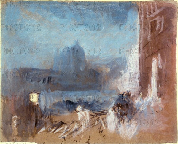 The Santa Maria della Salute, Venice, at night, 1840. Artist: JMW Turner