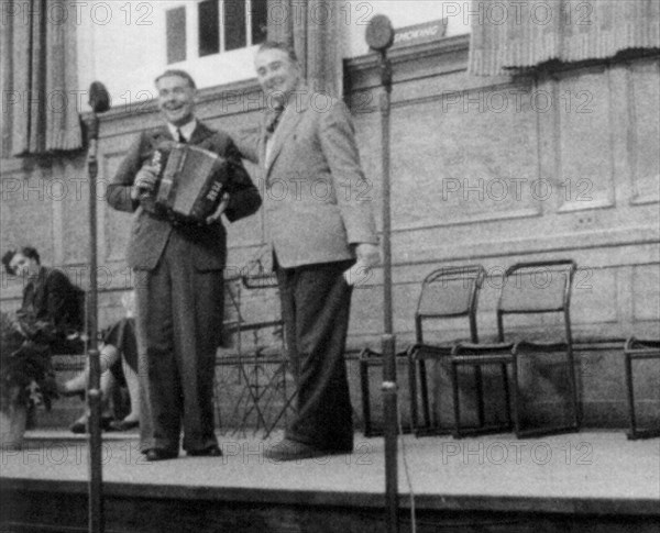 Bob Cann and Bob Copper, Cecil Sharp House, London, 1957. Artist: Unknown