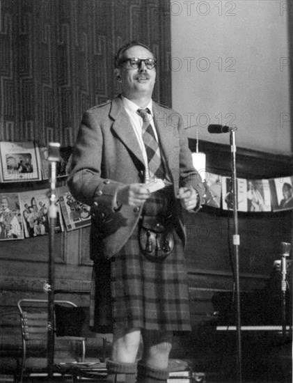 Hamish Henderson, Cecil Sharp House, London, late 1950s-early 1960s. Artist: Eddis Thomas