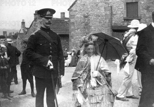 Morris Dance Queen, Winster, Derbyshire, c1908. Artist: Unknown