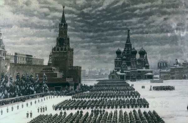 'Parade in Red Square, December 1947', Moscow, Russia. Artist: Unknown