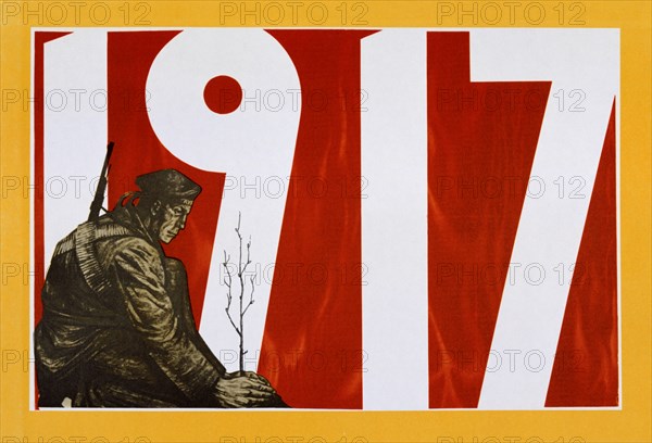 Soviet propaganda poster, 1917.