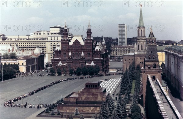 Lenin's mausoleum, Red Square, Moscow, 1980. Artist: Unknown