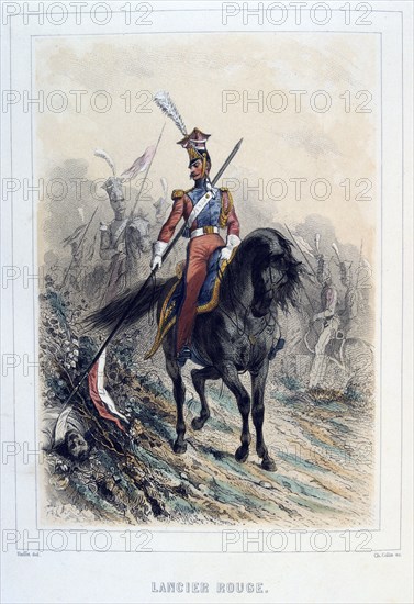 'Red Lancer', 1859.  Artist: Auguste Raffet