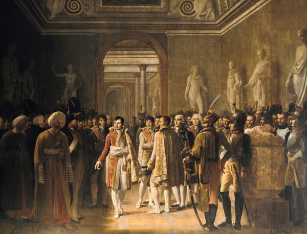 'Napoleon receiving at the Louvre the deputies of the army.., 8 December 1804', 1808. Artist: Gioacchino Giuseppe Serangeli