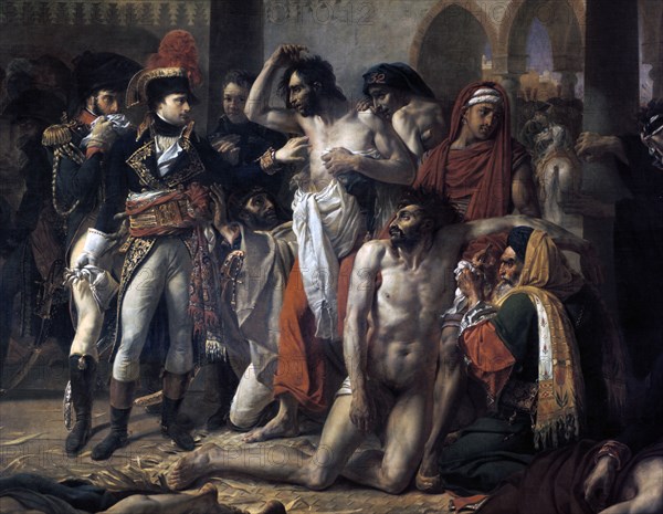 'Napoleon Bonaparte Visiting the Plague Stricken of Jaffa', 11th March 1799, 1804.  Artist: Antoine-Jean Gros
