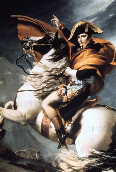 'Napoleon Crossing the Alps', detail, c1800. Creator: Jacques-Louis David.