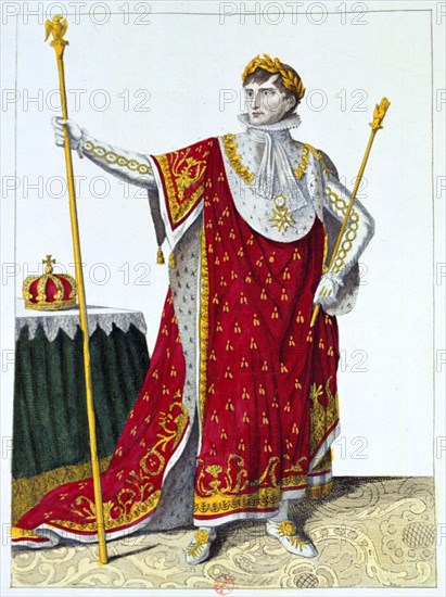 'Costume for the coronation of Napoleon I, 2nd December 1804, 19th century. Artist: Unknown