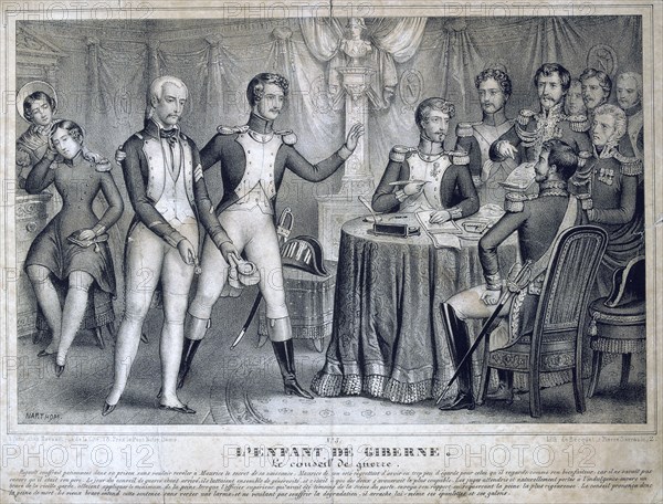 'The Counsel of War', 1818, 19th century. Artist: Unknown