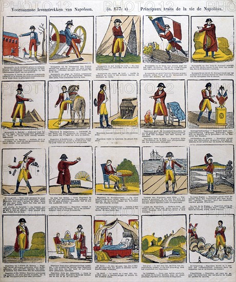 'Episodes in the life Napoleon', 19th century. Artist: Unknown