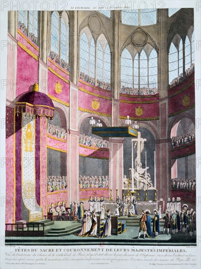'Consecration of Napoleon and Coronation of Josephine by Pope Pius VII, 2nd December 1804'. Creator: Unknown.
