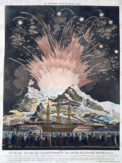 'The Festivities of the Coronation, Paris, 2nd December 1804', 19th century. Artist: Unknown