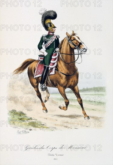 'Gardes-du-Corps de Monsieur, Petite Tenue', 1815. Artist: Eugene Titeux