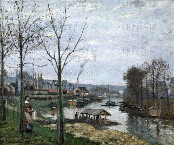 'The Laundrette, Port Marly', 1872. Artist: Camille Pissarro