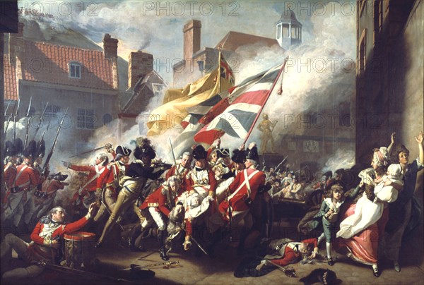 'The Death of Major Peirson, 6 January 1781', 1783.  Artist: John Singleton Copley