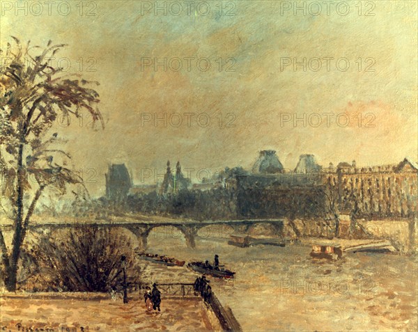 'La Seine et le Louvre', Paris,  1903. Artist: Camille Pissarro