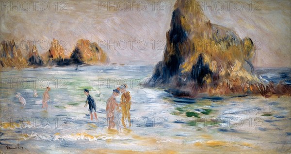 'Moulin Huet Bay, Guernsey', c1883. Artist: Pierre-Auguste Renoir