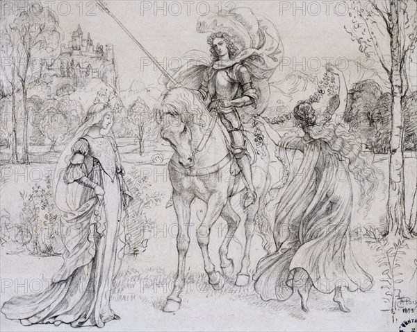 Greeting the Knight', c1880-1932. Artist: Armand Point