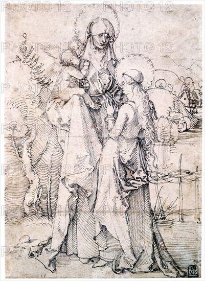 'Saint Anne with Child and Virgin Mary', c1500. Artist: Albrecht Dürer