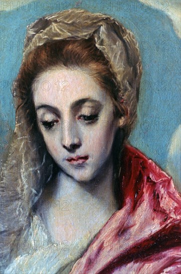 'Holy Family with St Anne' (detail), c1590-1595. Artist: El Greco