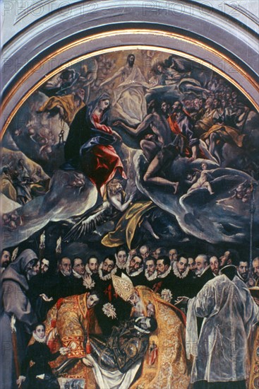 'The Burial of Count Orgaz' (detail), 1586-1588. Artist: El Greco