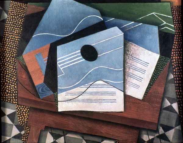 'Guitar on a Table', 1915.  Artist: Juan Gris