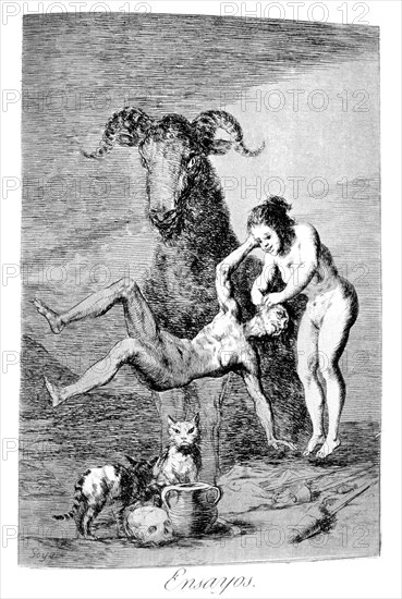 'Trials', 1799. Artist: Francisco Goya