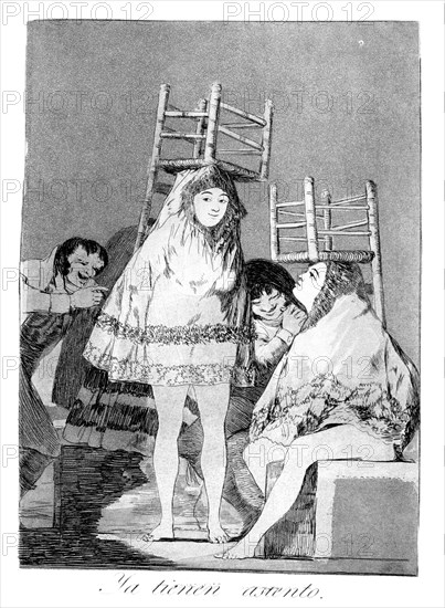 'They've already got a seat', 1799. Artist: Francisco Goya