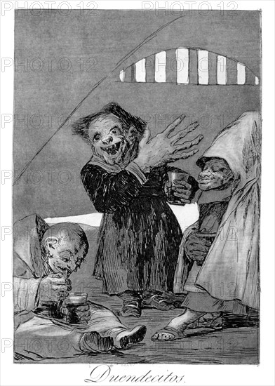 'Hobgoblins', 1799. Artist: Francisco Goya