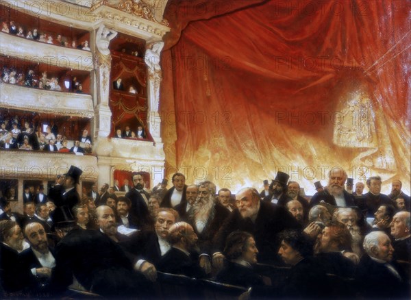 'An Interval with the Comedie Francaise', 1886. Artist: Edouard Joseph Dantan