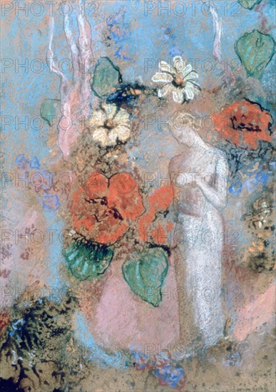 'Pandora', c1860-1916. Artist: Odilon Redon