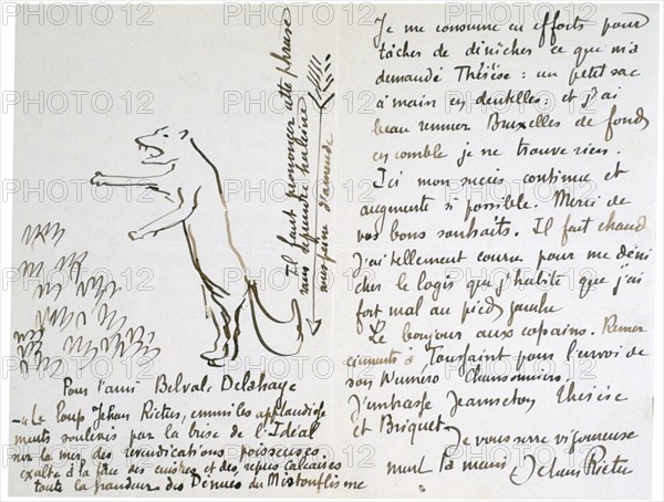 'The Wolf', c1900-1933. Artist: Jehan Rictus