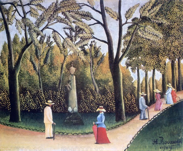 'The Luxembourg Gardens, Monument to Chopin', 1909. Artist: Henri Rousseau